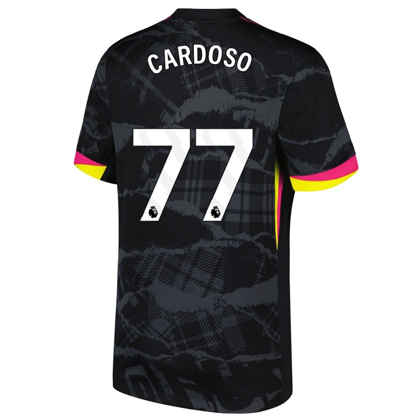 Danxen Damen Leo Cardoso #77 Schwarz Rosa Ausweichtrikot Trikot 2024/25 T-Shirt