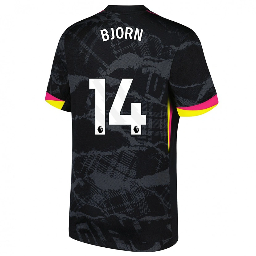 Danxen Damen Nathalie Björn #14 Schwarz Rosa Ausweichtrikot Trikot 2024/25 T-Shirt