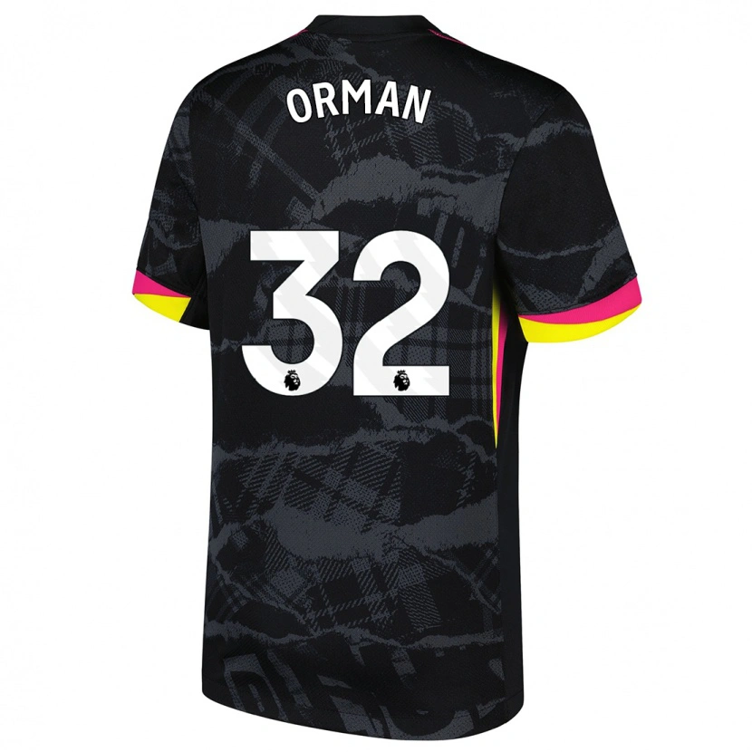 Danxen Damen Emily Orman #32 Schwarz Rosa Ausweichtrikot Trikot 2024/25 T-Shirt