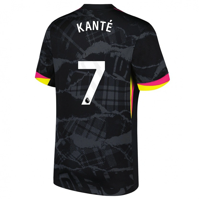 Danxen Damen N'golo Kante #7 Schwarz Rosa Ausweichtrikot Trikot 2024/25 T-Shirt