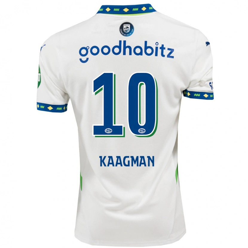 Danxen Damen Inessa Kaagman #10 Weiß Dunkelblau Ausweichtrikot Trikot 2024/25 T-Shirt