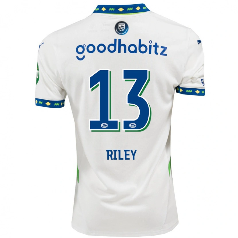 Danxen Damen Indiah-Paige Riley #13 Weiß Dunkelblau Ausweichtrikot Trikot 2024/25 T-Shirt