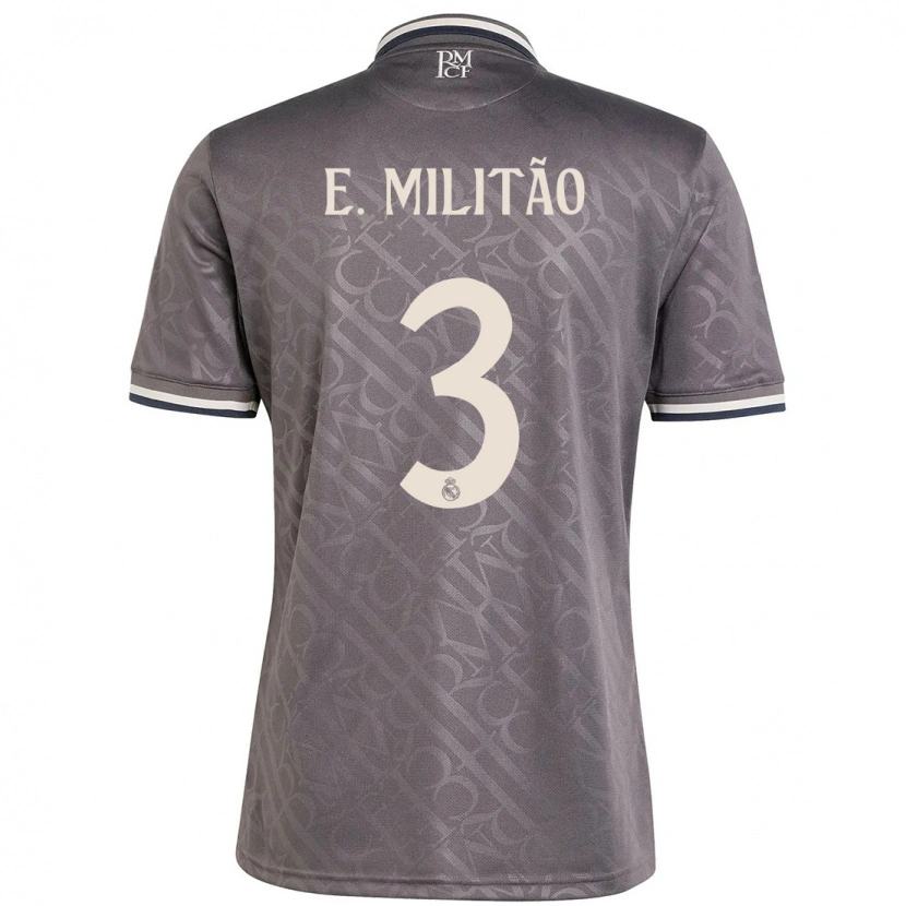 Danxen Damen Éder Militão #3 Anthrazit Ausweichtrikot Trikot 2024/25 T-Shirt