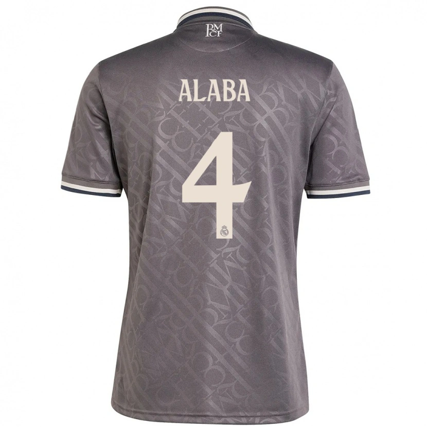 Danxen Damen David Alaba #4 Anthrazit Ausweichtrikot Trikot 2024/25 T-Shirt