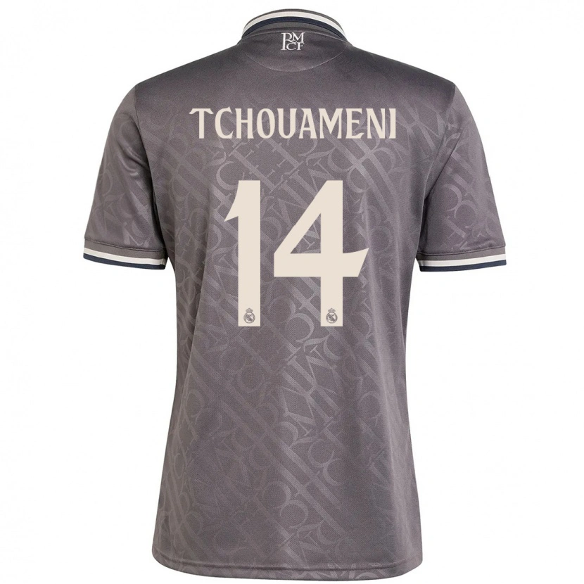 Danxen Damen Aurélien Tchouaméni #14 Anthrazit Ausweichtrikot Trikot 2024/25 T-Shirt