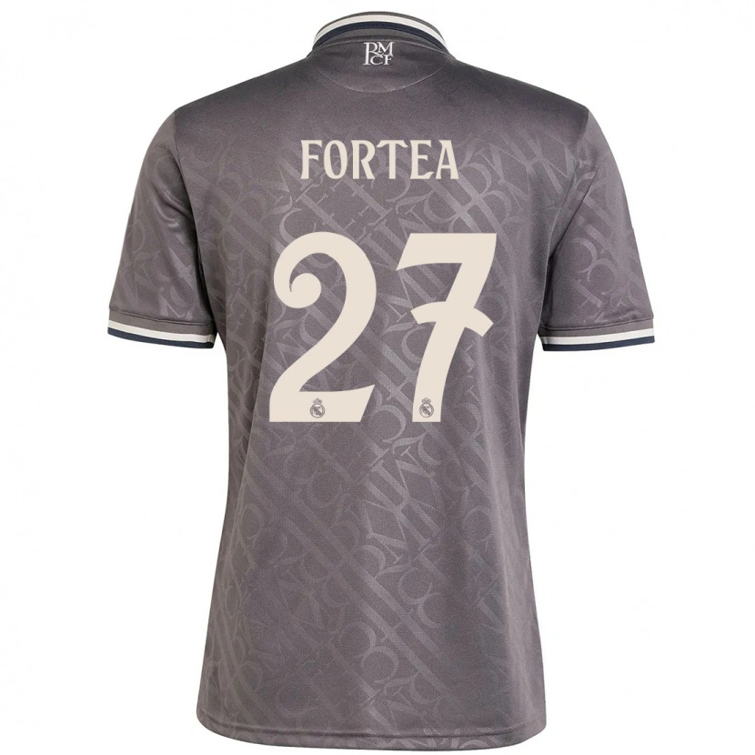 Danxen Damen Jesús Fortea #27 Anthrazit Ausweichtrikot Trikot 2024/25 T-Shirt