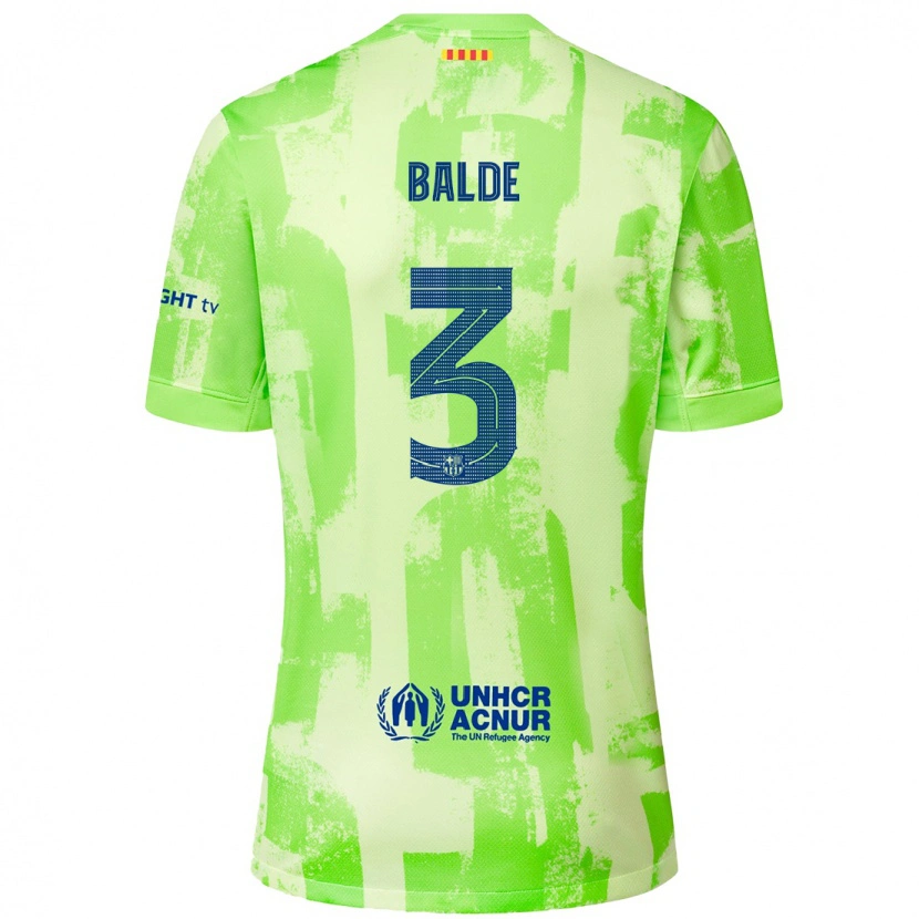 Danxen Damen Alejandro Balde #3 Limettengrün Ausweichtrikot Trikot 2024/25 T-Shirt