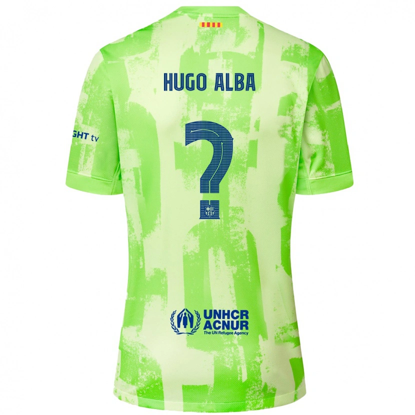 Danxen Damen Hugo Alba #0 Limettengrün Ausweichtrikot Trikot 2024/25 T-Shirt