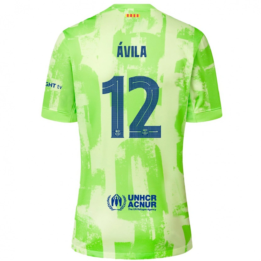 Danxen Damen Dani Ávila #12 Limettengrün Ausweichtrikot Trikot 2024/25 T-Shirt
