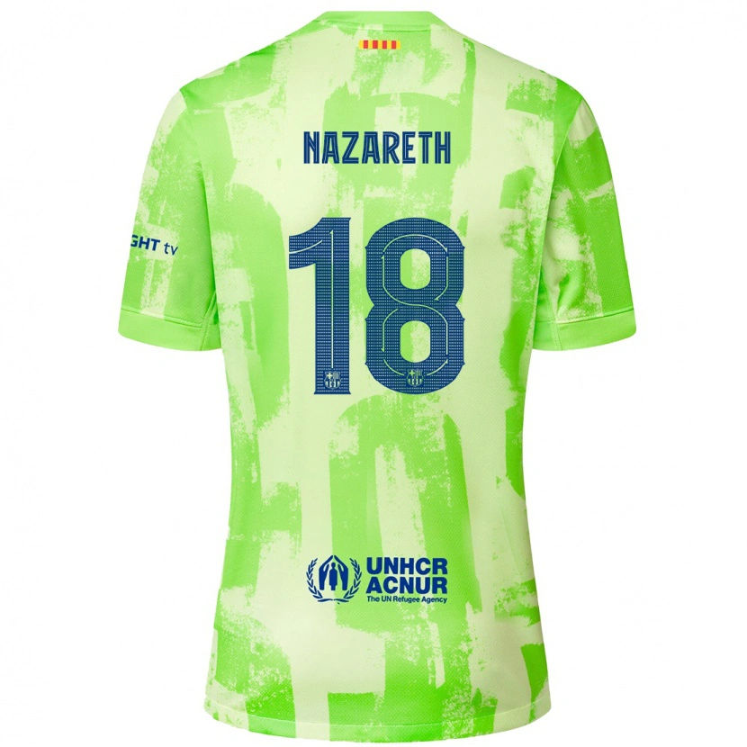 Danxen Damen Kika Nazareth #18 Limettengrün Ausweichtrikot Trikot 2024/25 T-Shirt