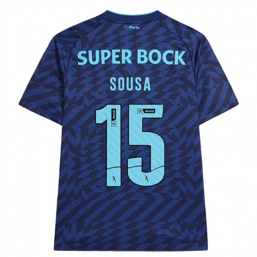 Danxen Damen Vasco Sousa #15 Marineblau Ausweichtrikot Trikot 2024/25 T-Shirt