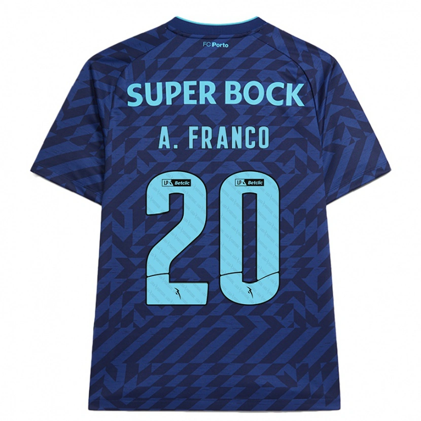 Danxen Damen André Franco #20 Marineblau Ausweichtrikot Trikot 2024/25 T-Shirt