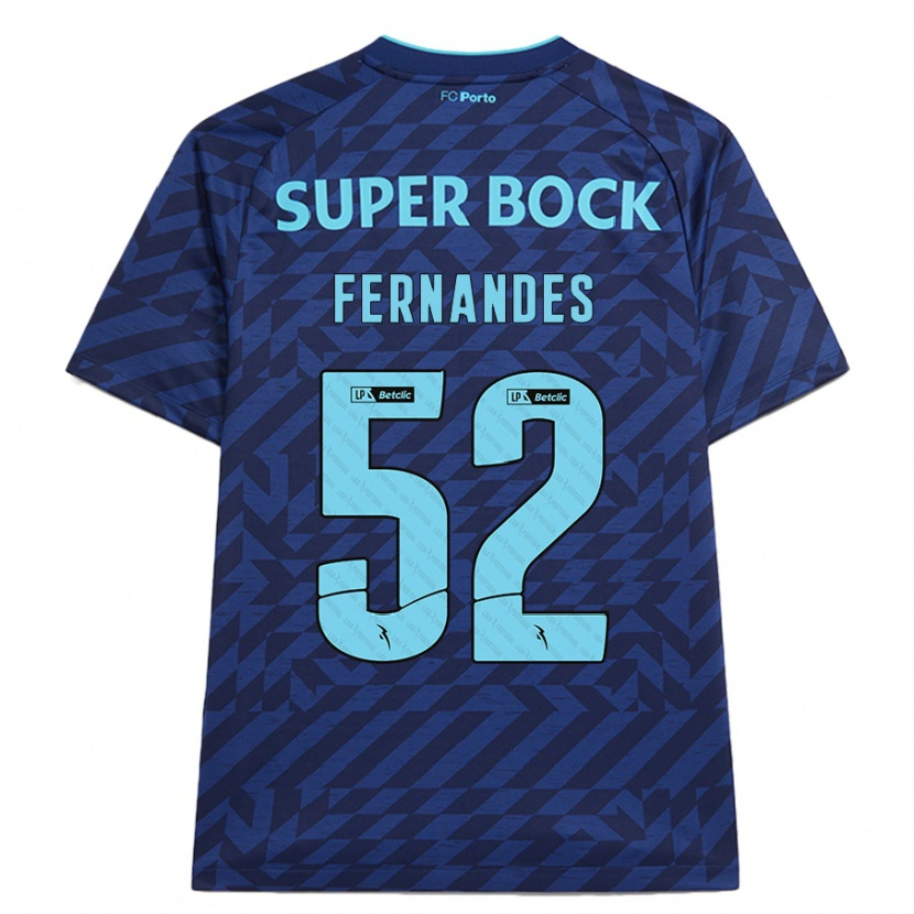 Danxen Damen Martim Fernandes #52 Marineblau Ausweichtrikot Trikot 2024/25 T-Shirt