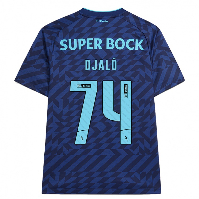 Danxen Damen Ussumane Djaló #74 Marineblau Ausweichtrikot Trikot 2024/25 T-Shirt
