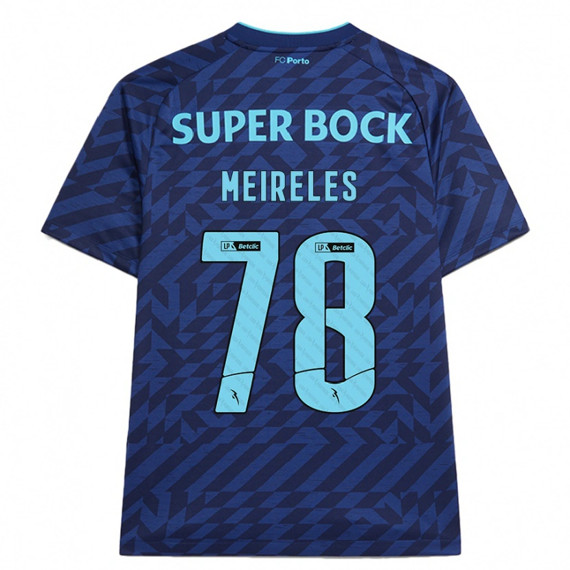 Danxen Damen Jorge Meireles #78 Marineblau Ausweichtrikot Trikot 2024/25 T-Shirt