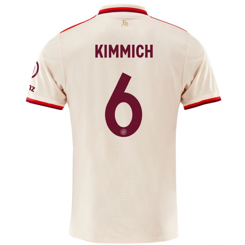 Danxen Damen Joshua Kimmich #6 Leinen Ausweichtrikot Trikot 2024/25 T-Shirt