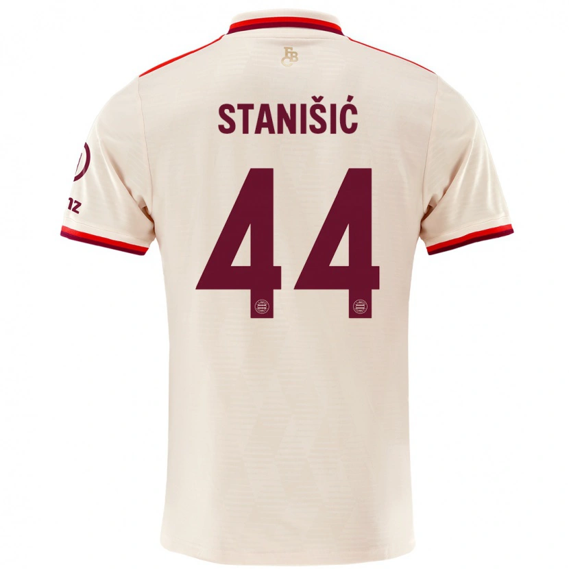 Danxen Damen Josip Stanisic #44 Leinen Ausweichtrikot Trikot 2024/25 T-Shirt