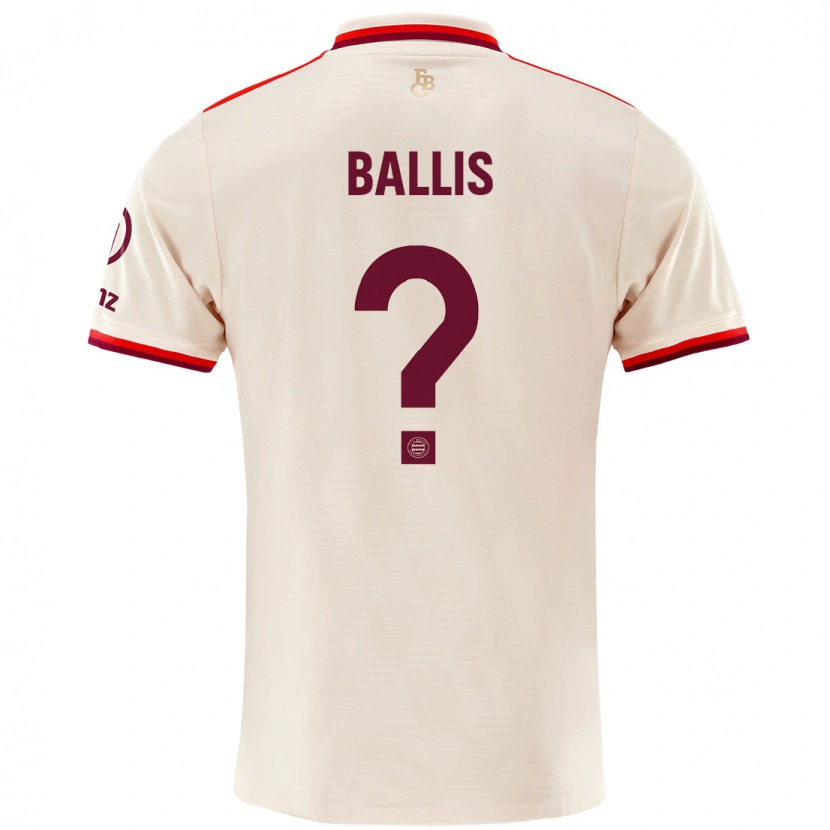 Danxen Damen Benjamin Ballis #0 Leinen Ausweichtrikot Trikot 2024/25 T-Shirt