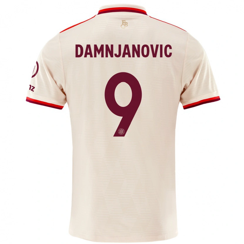 Danxen Damen Jovana Damnjanović #9 Leinen Ausweichtrikot Trikot 2024/25 T-Shirt