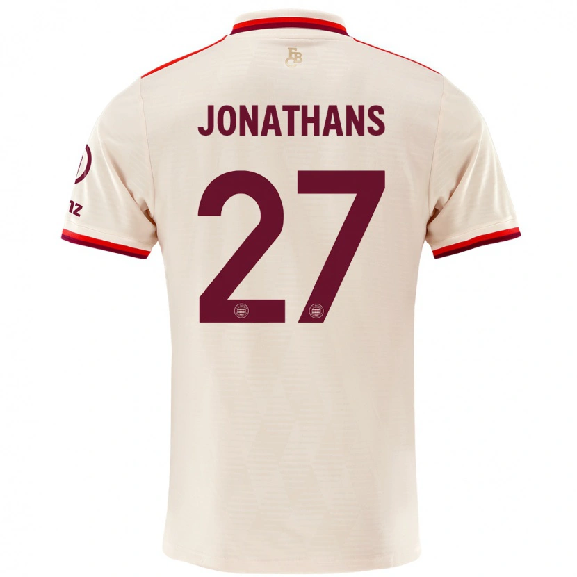 Danxen Damen David Jonathans #27 Leinen Ausweichtrikot Trikot 2024/25 T-Shirt
