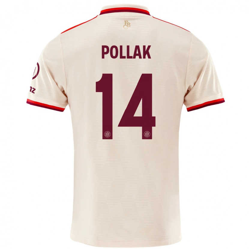 Danxen Damen Florian Pollak #14 Leinen Ausweichtrikot Trikot 2024/25 T-Shirt