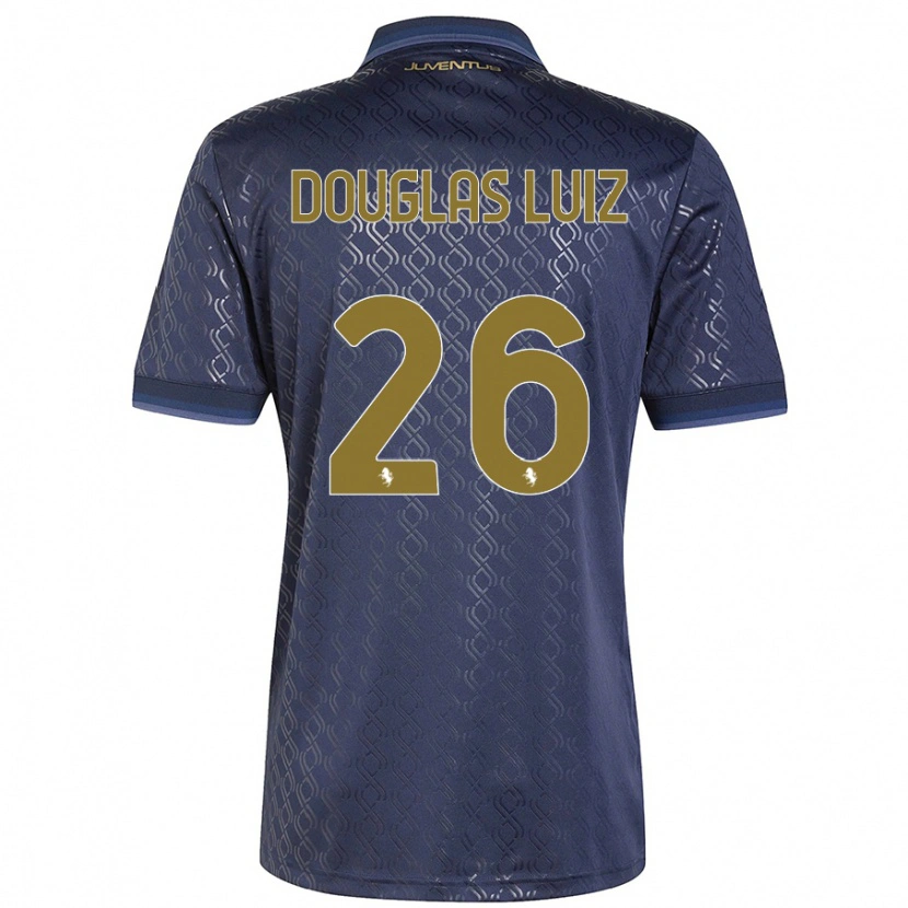 Danxen Damen Douglas Luiz #26 Marineblau Ausweichtrikot Trikot 2024/25 T-Shirt