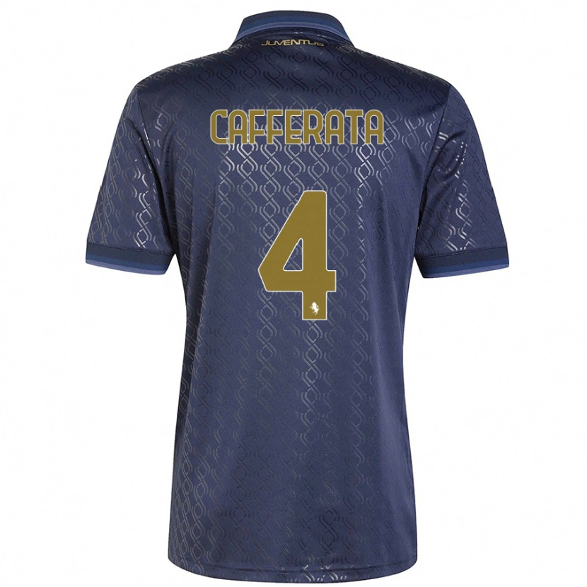 Danxen Damen Federica Cafferata #4 Marineblau Ausweichtrikot Trikot 2024/25 T-Shirt