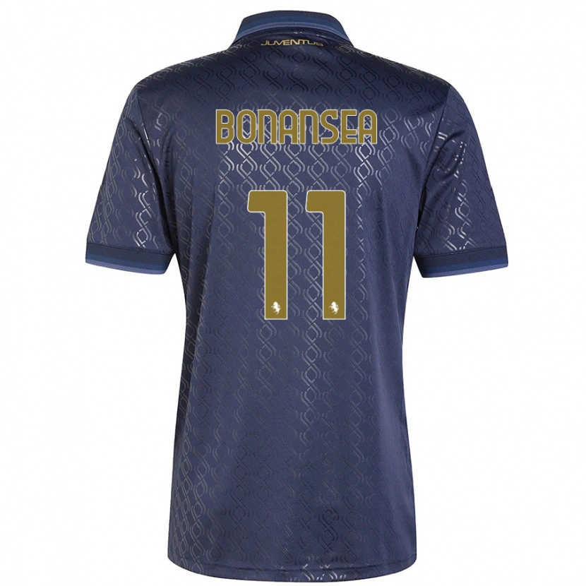 Danxen Damen Barbara Bonansea #11 Marineblau Ausweichtrikot Trikot 2024/25 T-Shirt