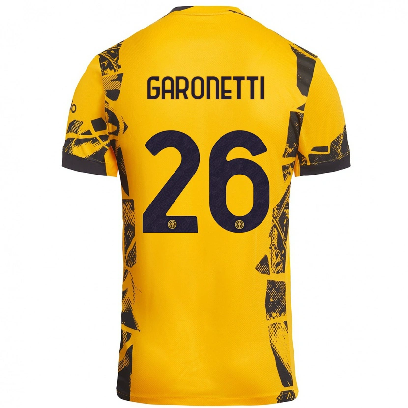 Danxen Damen Gabriele Garonetti #26 Gold Schwarz Ausweichtrikot Trikot 2024/25 T-Shirt