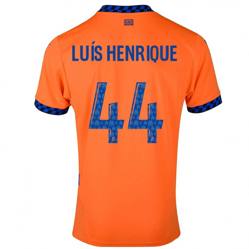 Danxen Damen Luis Henrique #44 Orange Dunkelblau Ausweichtrikot Trikot 2024/25 T-Shirt