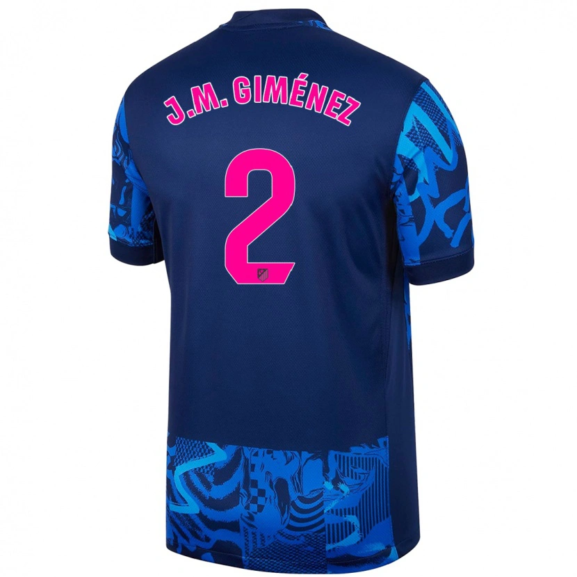 Danxen Damen José María Giménez #2 Königsblau Ausweichtrikot Trikot 2024/25 T-Shirt