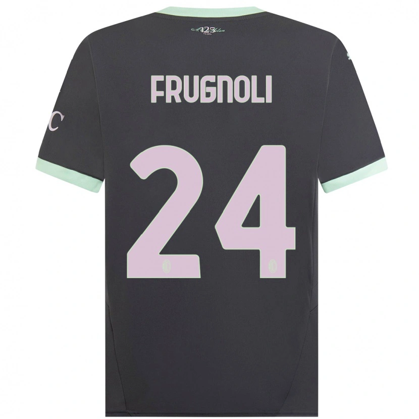 Danxen Damen Leonardo Frugnoli #24 Grau Ausweichtrikot Trikot 2024/25 T-Shirt
