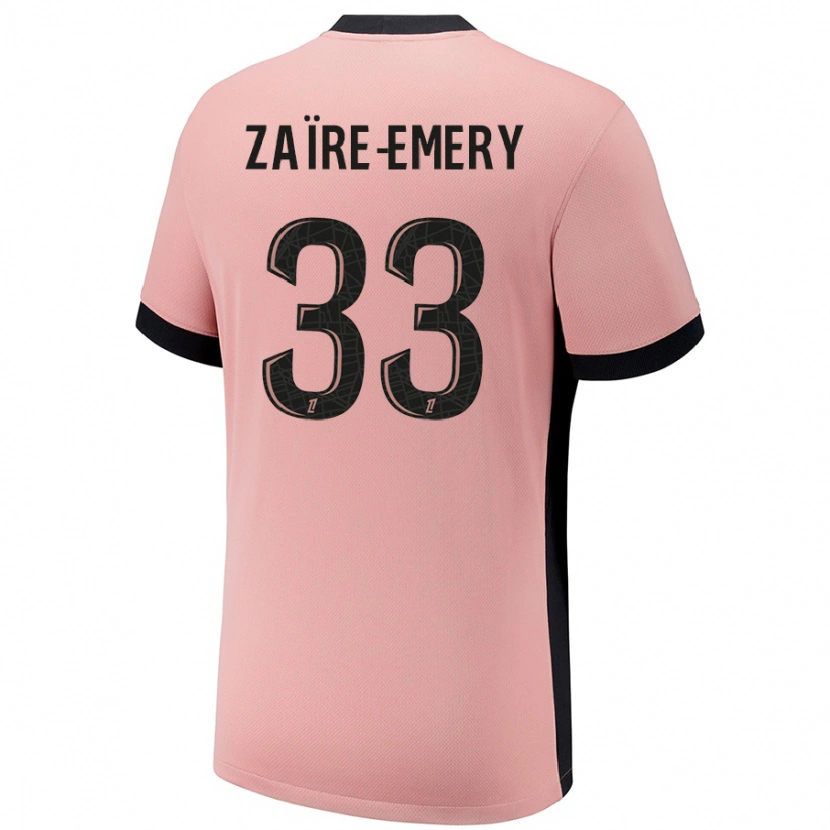 Danxen Damen Warren Zaïre-Emery #33 Rostros Ausweichtrikot Trikot 2024/25 T-Shirt
