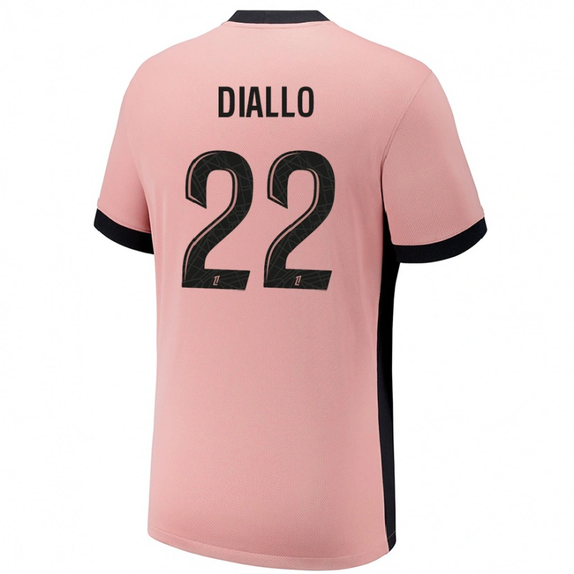 Danxen Damen Abdou Diallo #22 Rostros Ausweichtrikot Trikot 2024/25 T-Shirt