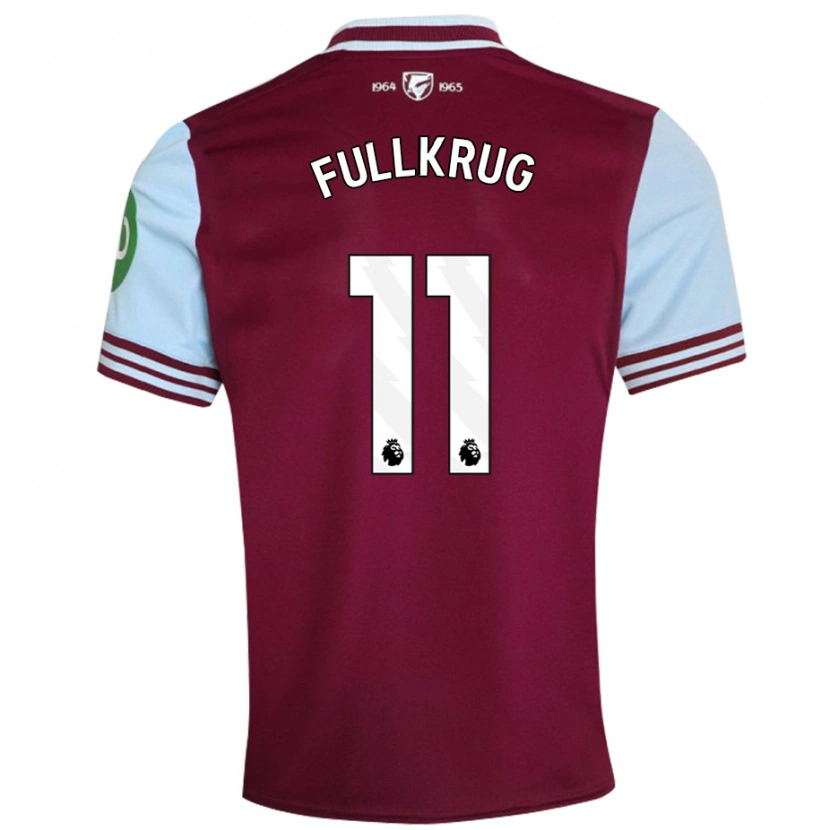 Danxen Kinder Niclas Füllkrug #11 Dunkelrot Heimtrikot Trikot 2024/25 T-Shirt