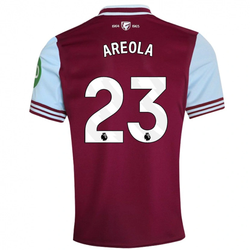 Danxen Kinder Alphonse Areola #23 Dunkelrot Heimtrikot Trikot 2024/25 T-Shirt