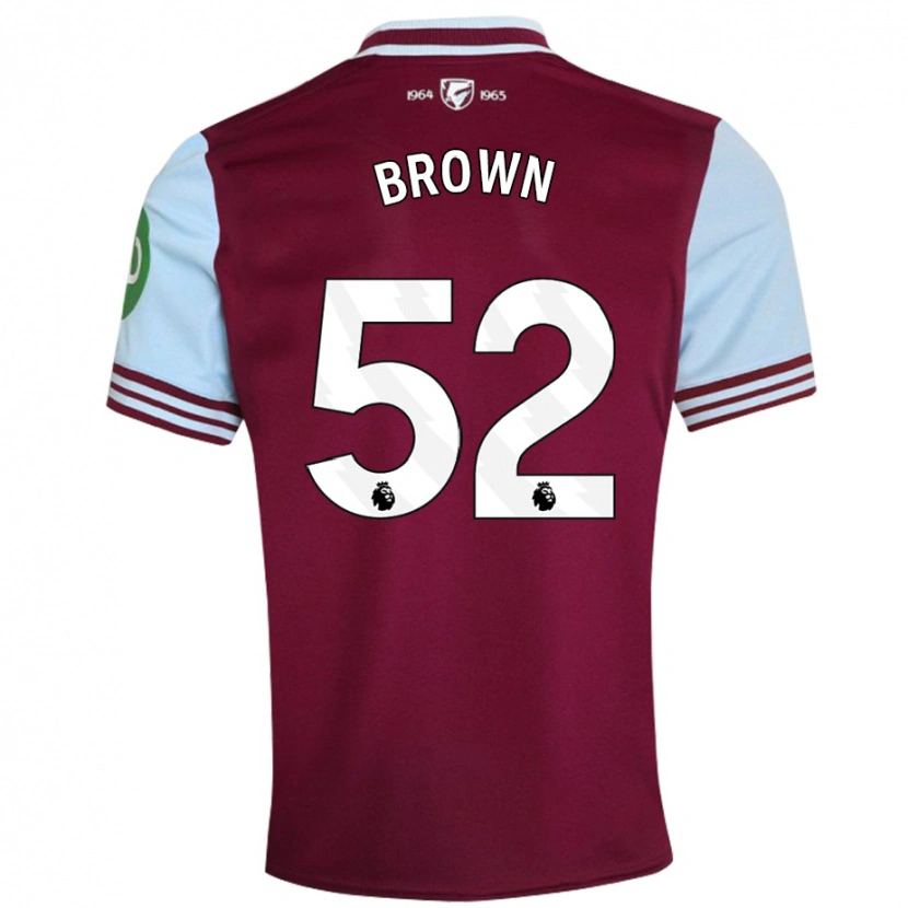 Danxen Kinder Luis Brown #52 Dunkelrot Heimtrikot Trikot 2024/25 T-Shirt