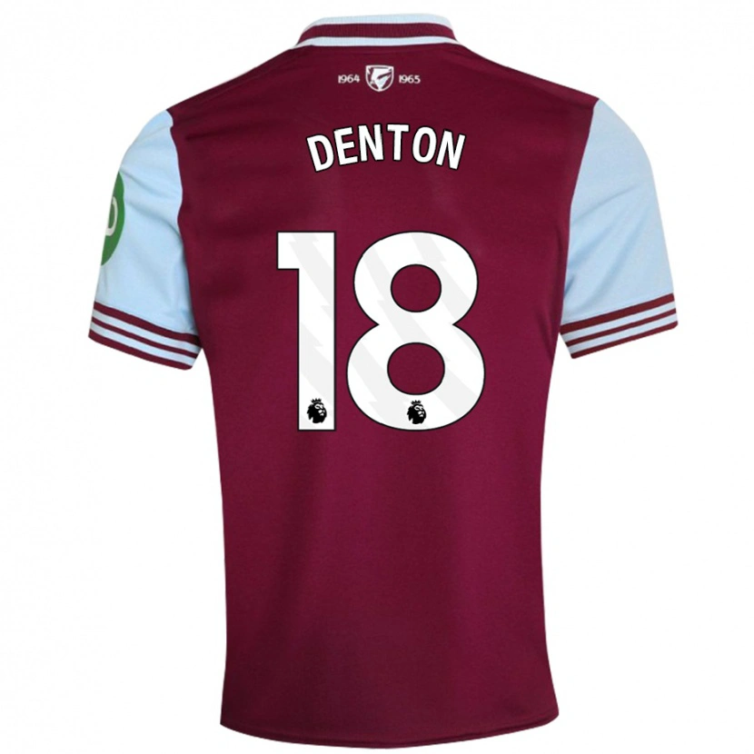 Danxen Kinder Anouk Denton #18 Dunkelrot Heimtrikot Trikot 2024/25 T-Shirt