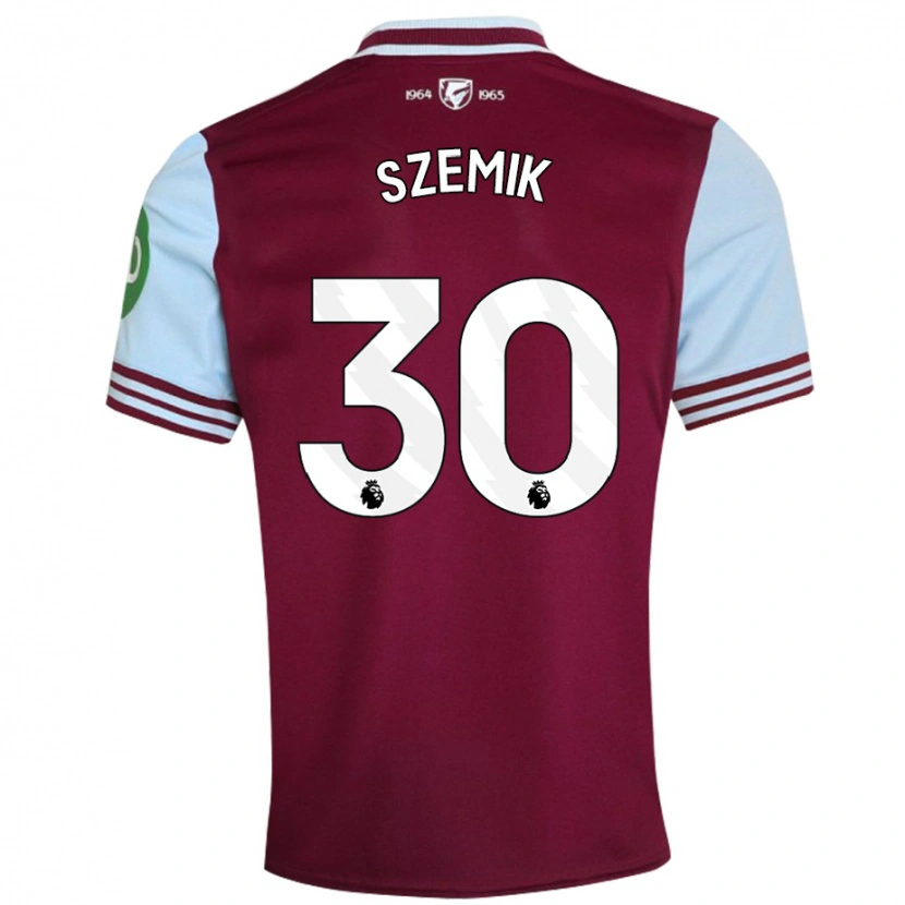 Danxen Kinder Kinga Szemik #30 Dunkelrot Heimtrikot Trikot 2024/25 T-Shirt