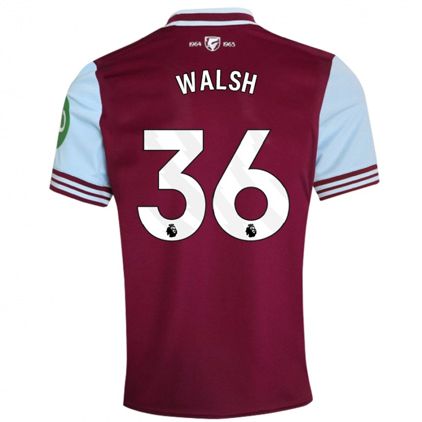 Danxen Kinder Soraya Walsh #36 Dunkelrot Heimtrikot Trikot 2024/25 T-Shirt