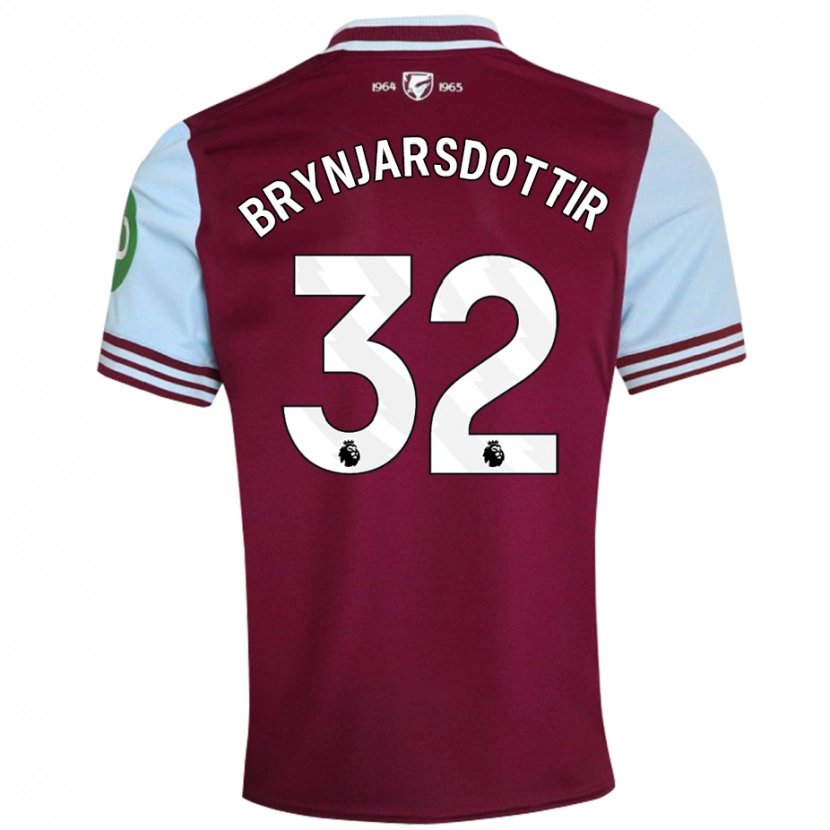 Danxen Kinder Dagny Brynjarsdottir #32 Dunkelrot Heimtrikot Trikot 2024/25 T-Shirt