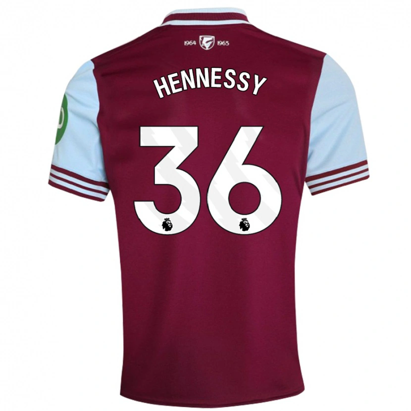 Danxen Kinder Alexandra Hennessy #36 Dunkelrot Heimtrikot Trikot 2024/25 T-Shirt