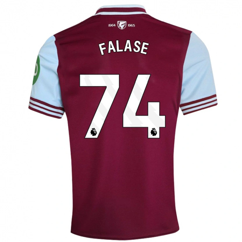 Danxen Kinder Asher Falase #74 Dunkelrot Heimtrikot Trikot 2024/25 T-Shirt