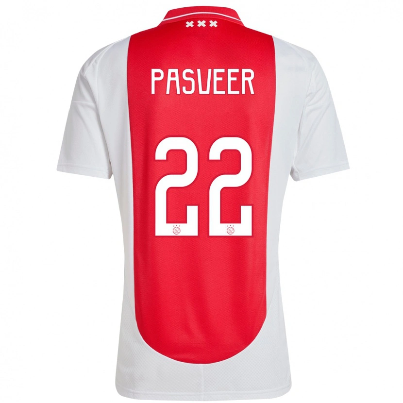 Danxen Kinder Remko Pasveer #22 Rot Weiß Heimtrikot Trikot 2024/25 T-Shirt