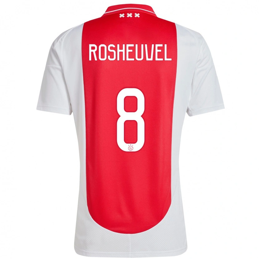Danxen Kinder Darren Rosheuvel #8 Rot Weiß Heimtrikot Trikot 2024/25 T-Shirt