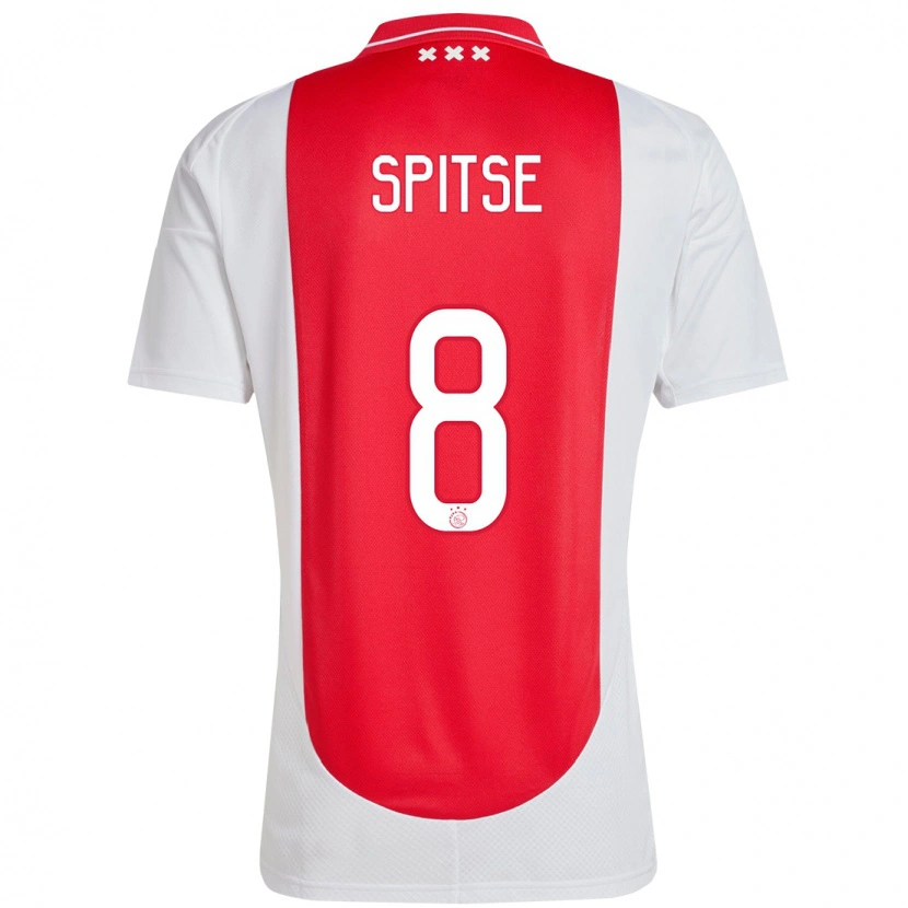 Danxen Kinder Sherida Spitse #8 Rot Weiß Heimtrikot Trikot 2024/25 T-Shirt