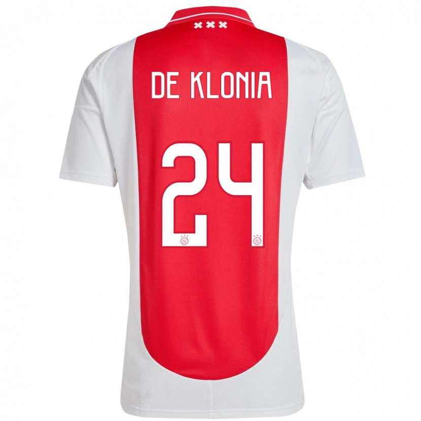 Danxen Kinder Daliyah De Klonia #24 Rot Weiß Heimtrikot Trikot 2024/25 T-Shirt