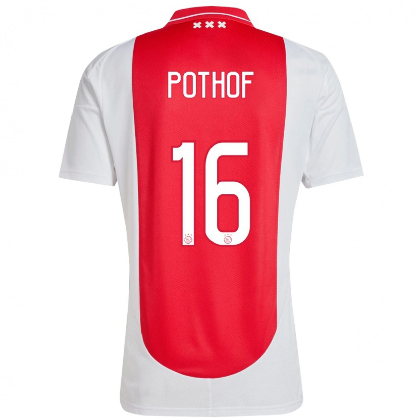 Danxen Kinder Isa Pothof #16 Rot Weiß Heimtrikot Trikot 2024/25 T-Shirt