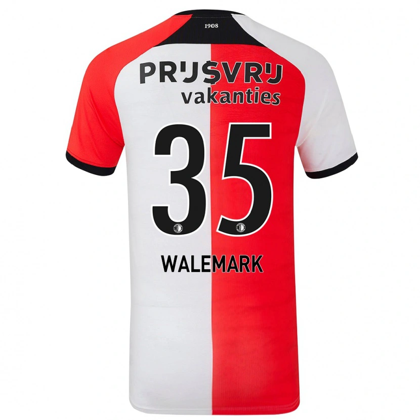 Danxen Kinder Patrik Walemark #35 Rot Weiß Heimtrikot Trikot 2024/25 T-Shirt