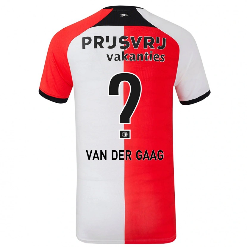 Danxen Kinder Bo Van Der Gaag #0 Rot Weiß Heimtrikot Trikot 2024/25 T-Shirt